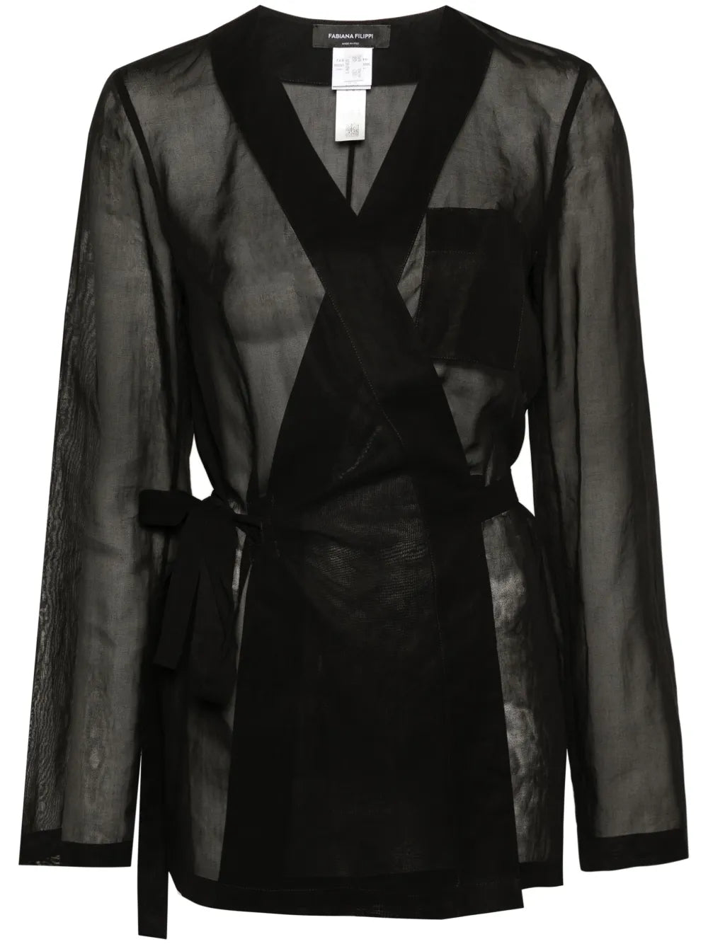 Moire Wrap Shirt