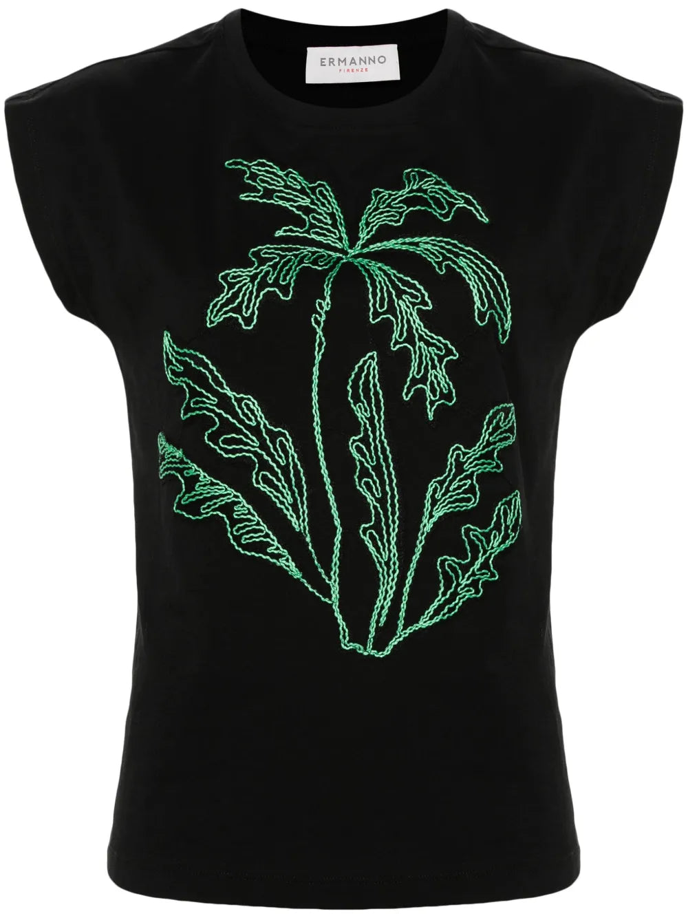 Palm Tree-Appliqué T-Shirt