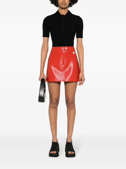 Iconic Rib-Knit Polo Shirt