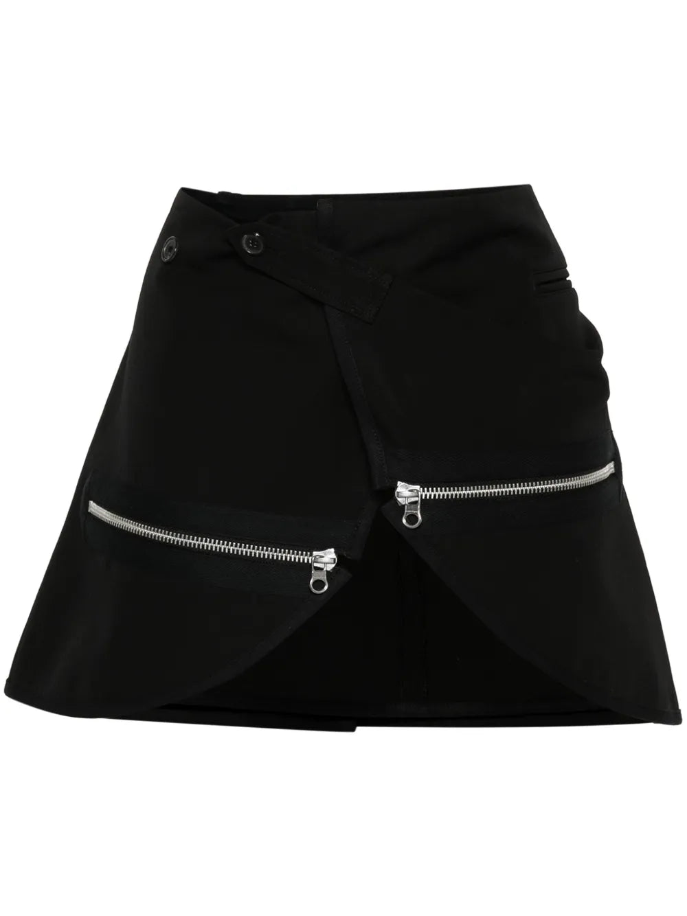 Wrap-Design Cotton Skirt