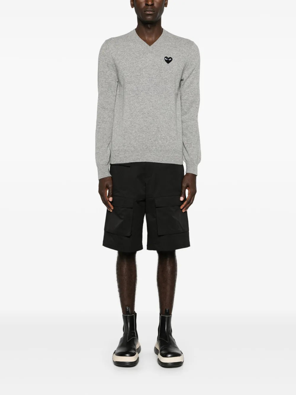 Mélange-Effect Wool Jumper