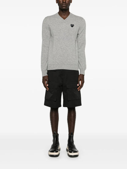 Mélange-Effect Wool Jumper