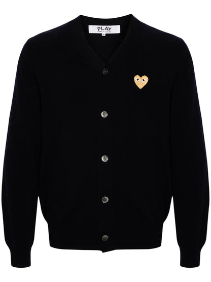 V-Neck Wool Cardigan