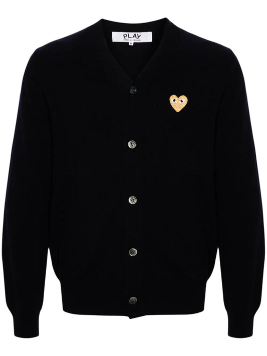V-Neck Wool Cardigan