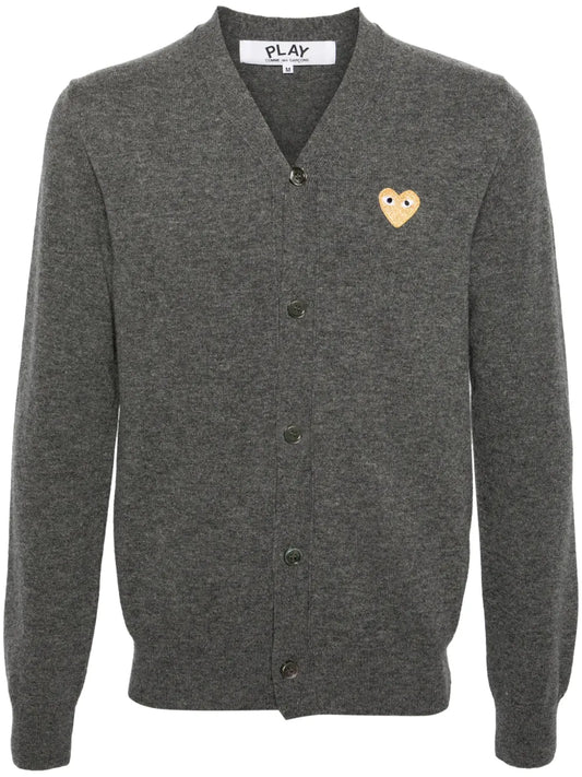 Mélange-Effect Wool Cardigan