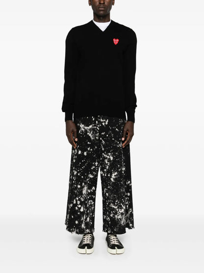 Heart-Patch Wool Jumper