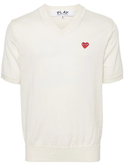 Heart-Patch Wool Jumper