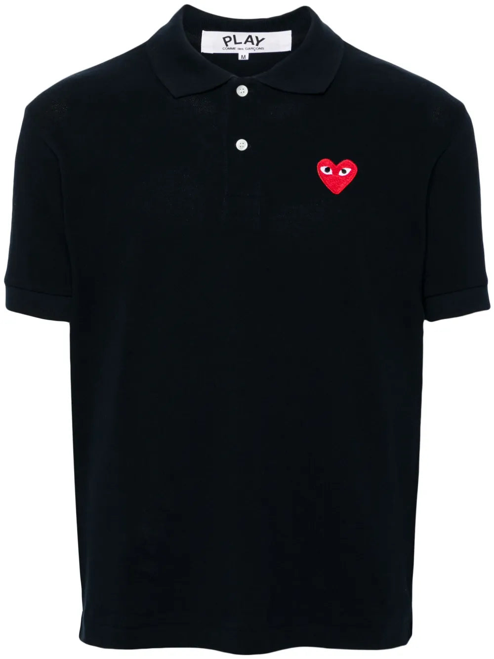 Heart-Patch Cotton Polo Shirt