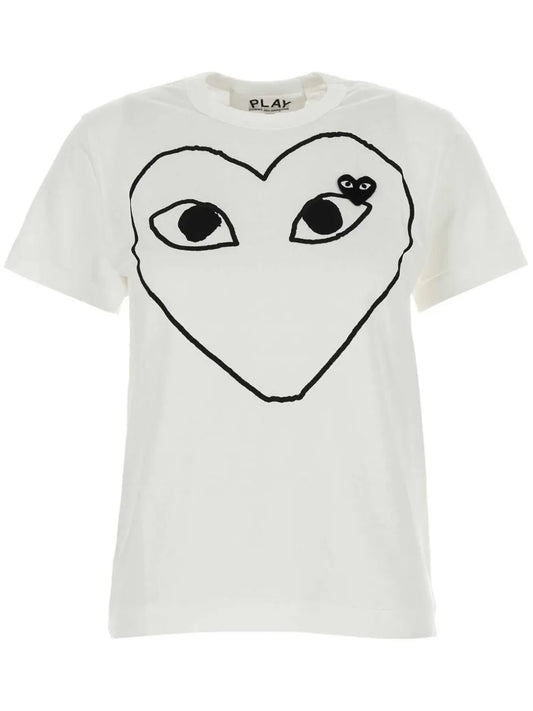 Signature Heart Print Cotton T-Shirt