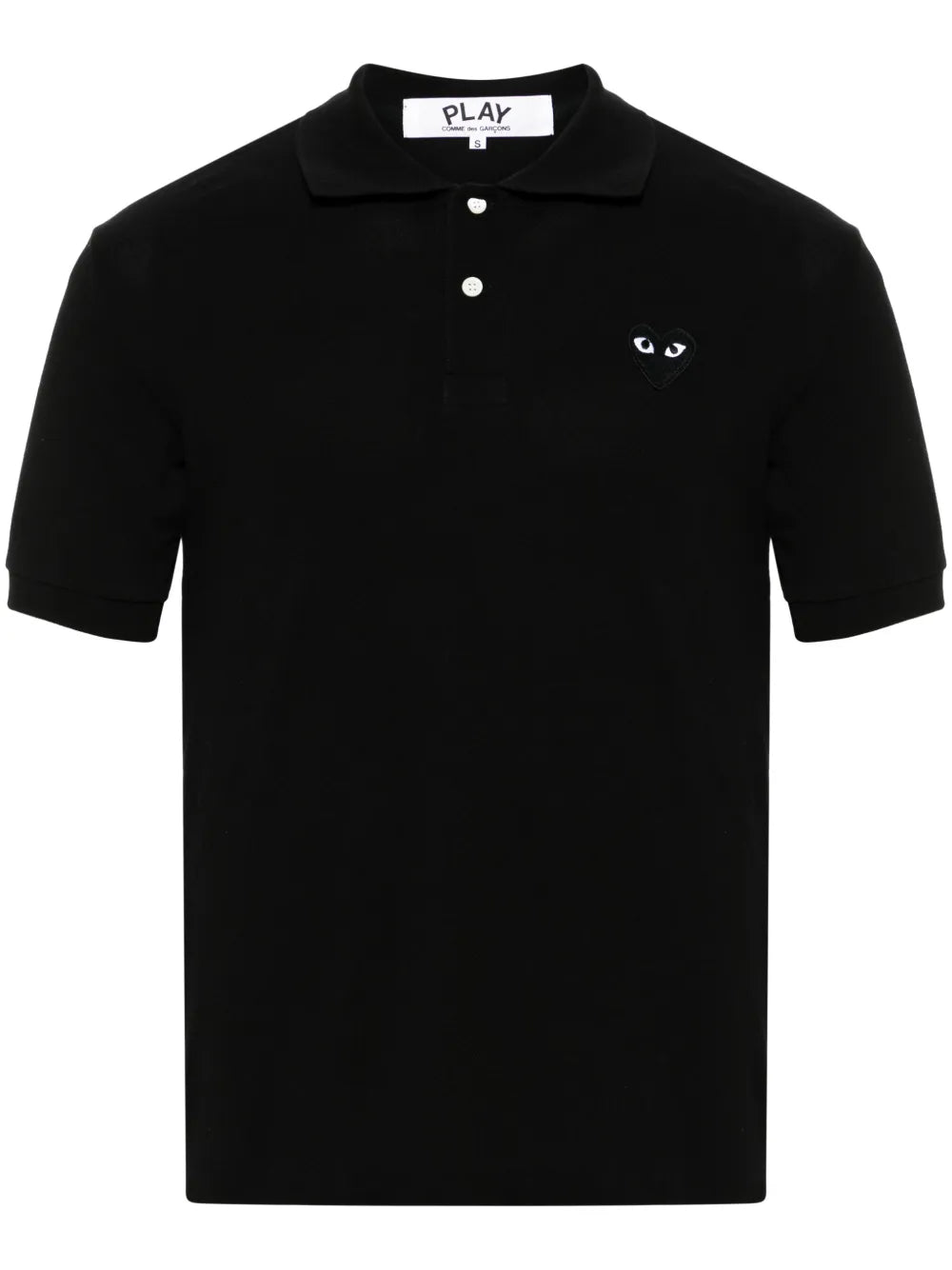 Heart-Patch Cotton Polo Shirt