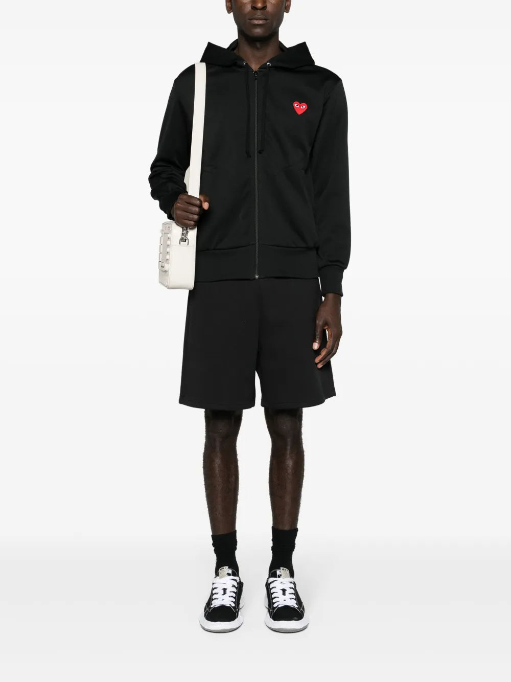 Heart-Appliqué Hoodie