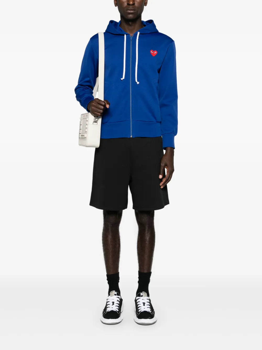 Heart-Appliqué Hoodie