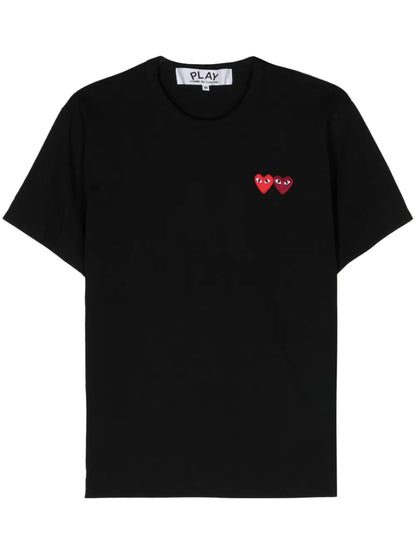 Heart-Patch Cotton T-Shirt