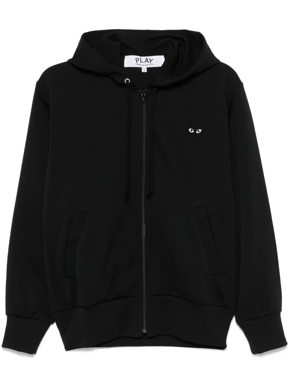 Heart-Patch Zip-Up Hoodie