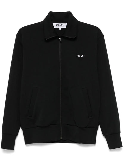 Heart-Print Jersey Track Jacket