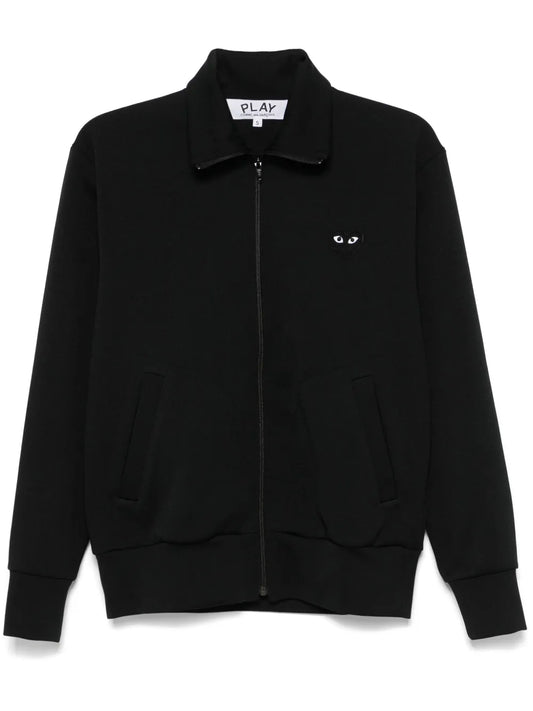 Heart-Print Jersey Track Jacket