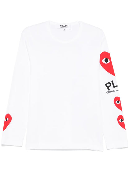 Heart-Print T-Shirt