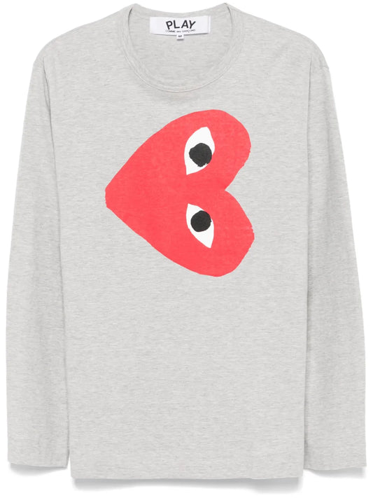 Side Heart-Print T-Shirt