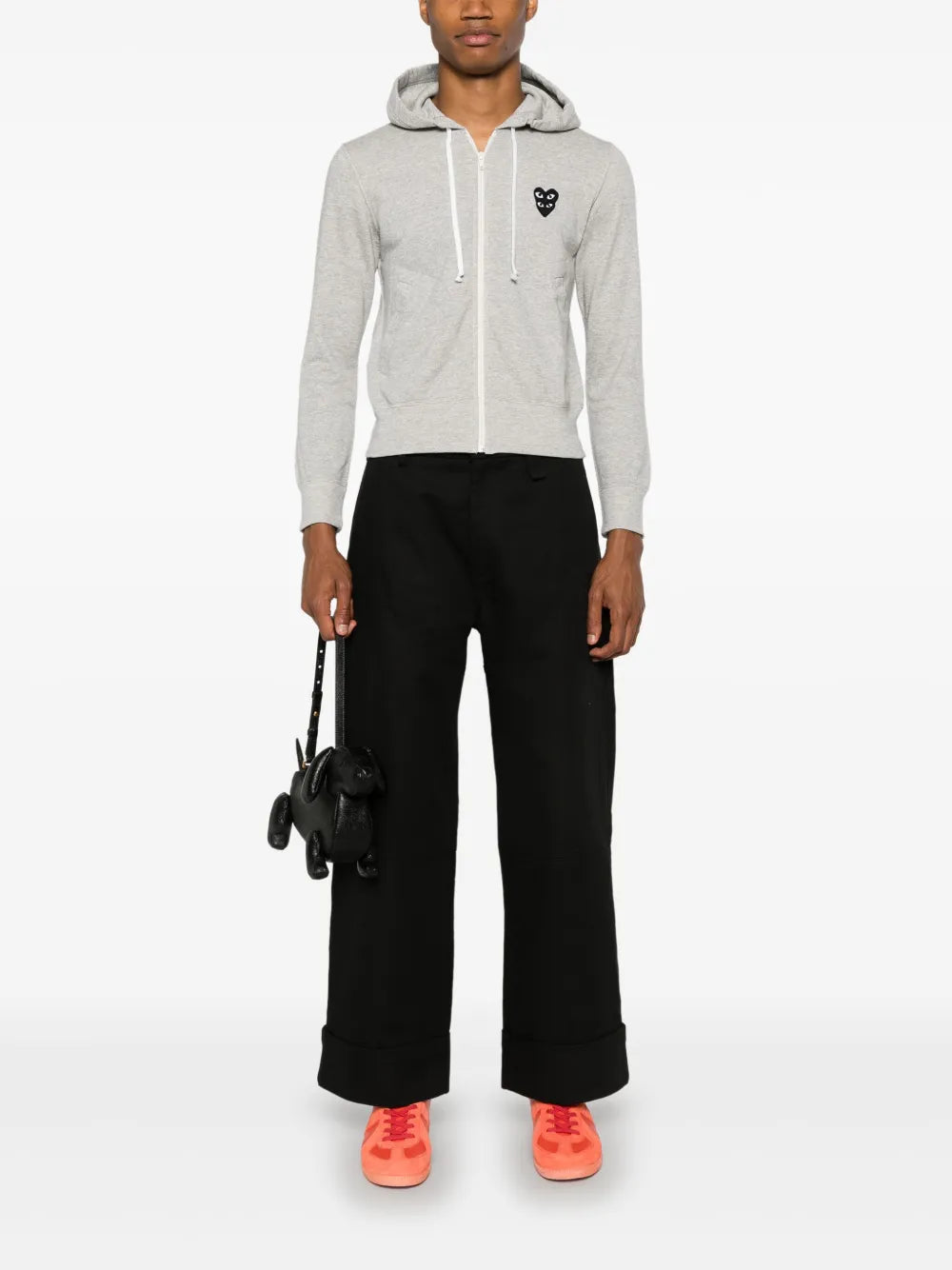 Mélange-Effect Cotton Hoodie