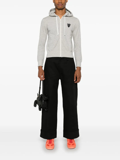 Mélange-Effect Cotton Hoodie