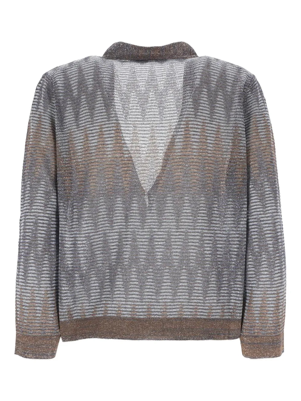 Textured Clasp-Fastening Cardigan