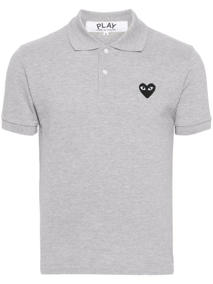 Heart-Patch Piqué Polo Shirt