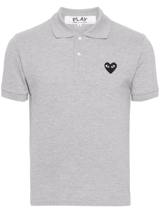 Heart-Patch Piqué Polo Shirt