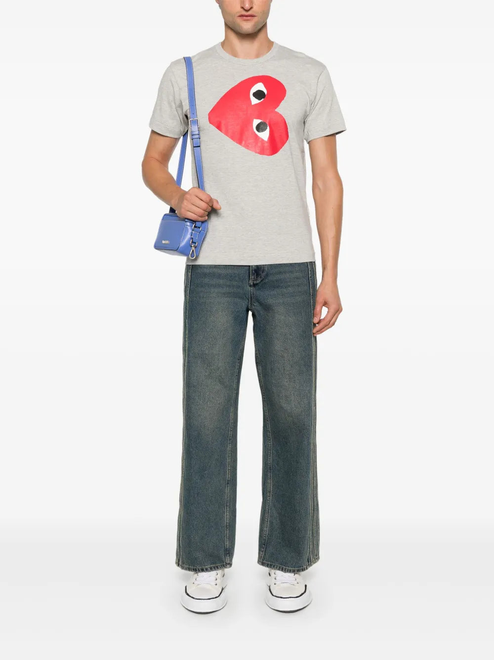 Side Heart-Print T-Shirt