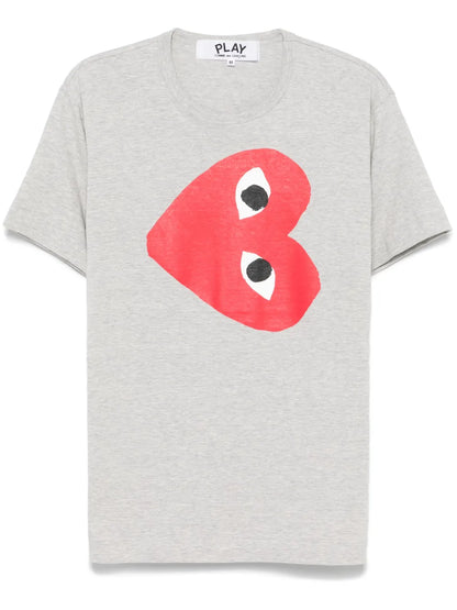 Side Heart-Print T-Shirt