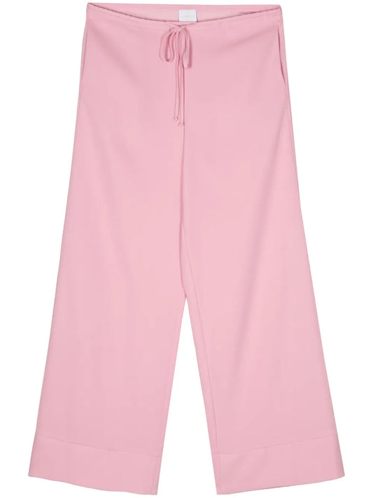 Drawstring-Waist Palazzo Pants