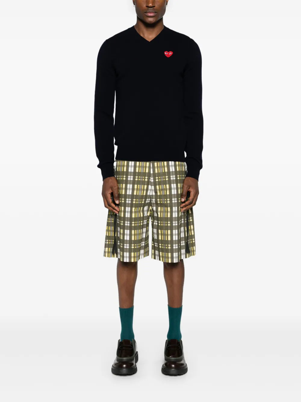 Heart-Patch Wool Jumper