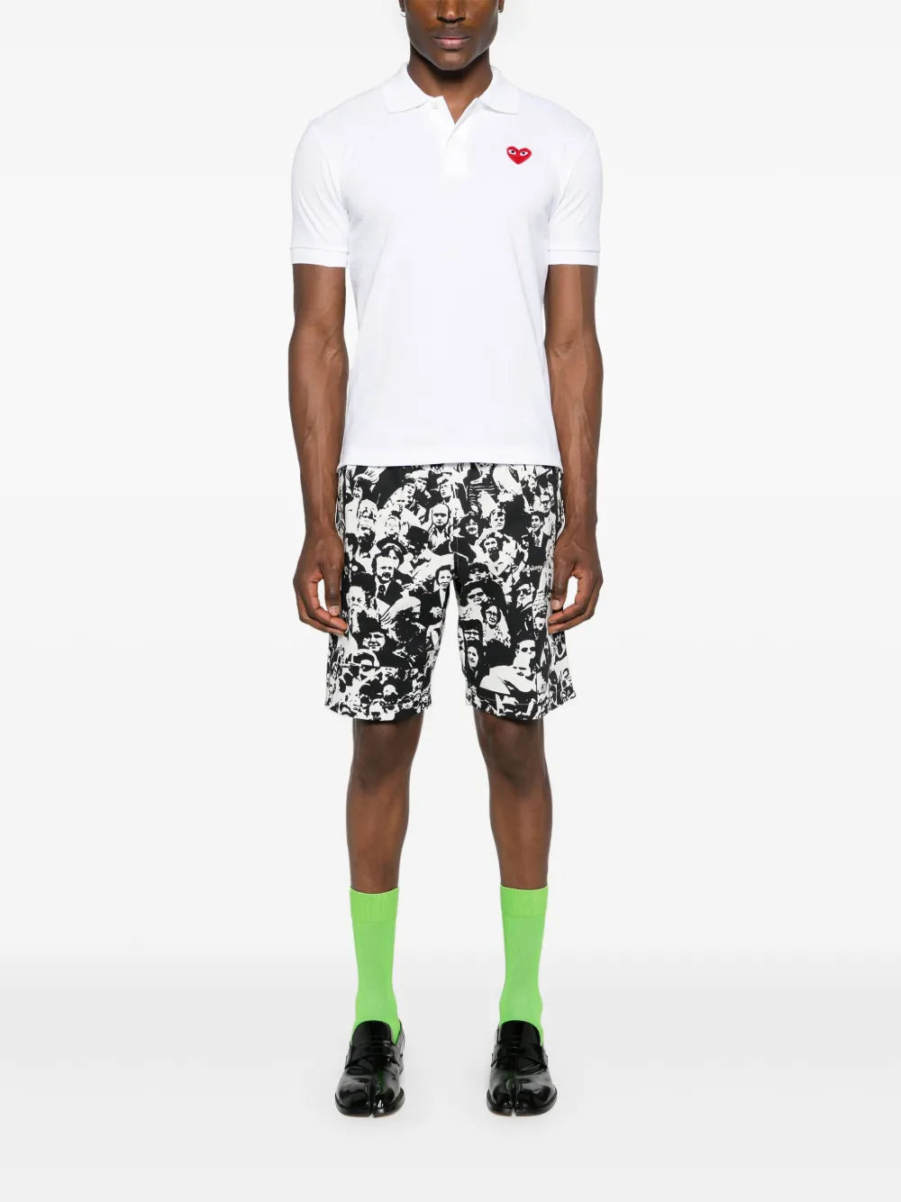 Heart-Patch Piqué Polo Shirt