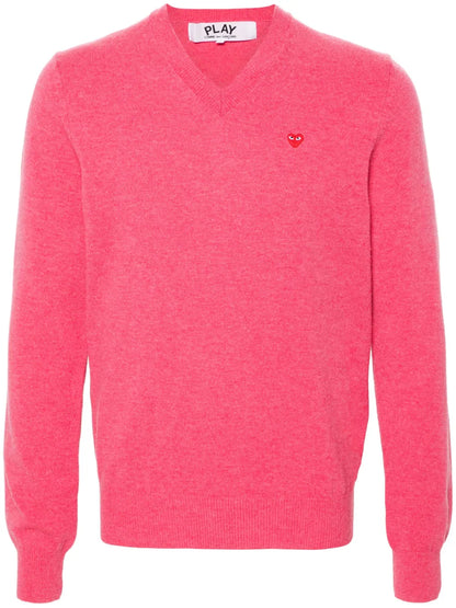 Heart-Patch Wool Jumper