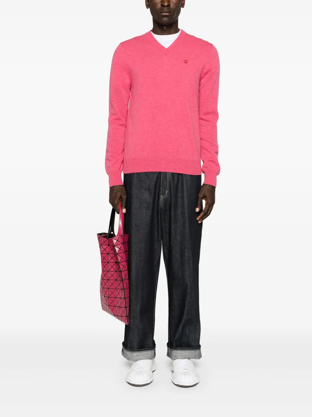 Heart-Patch Wool Jumper