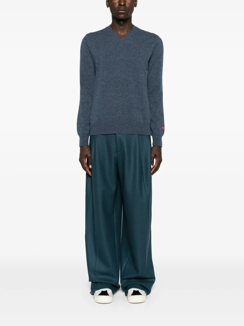 Heart-Patch Wool Jumper