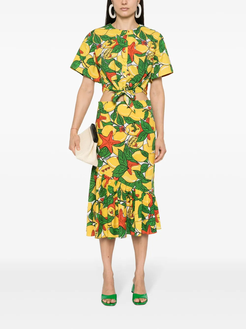 Mix-Print Cotton Shirt