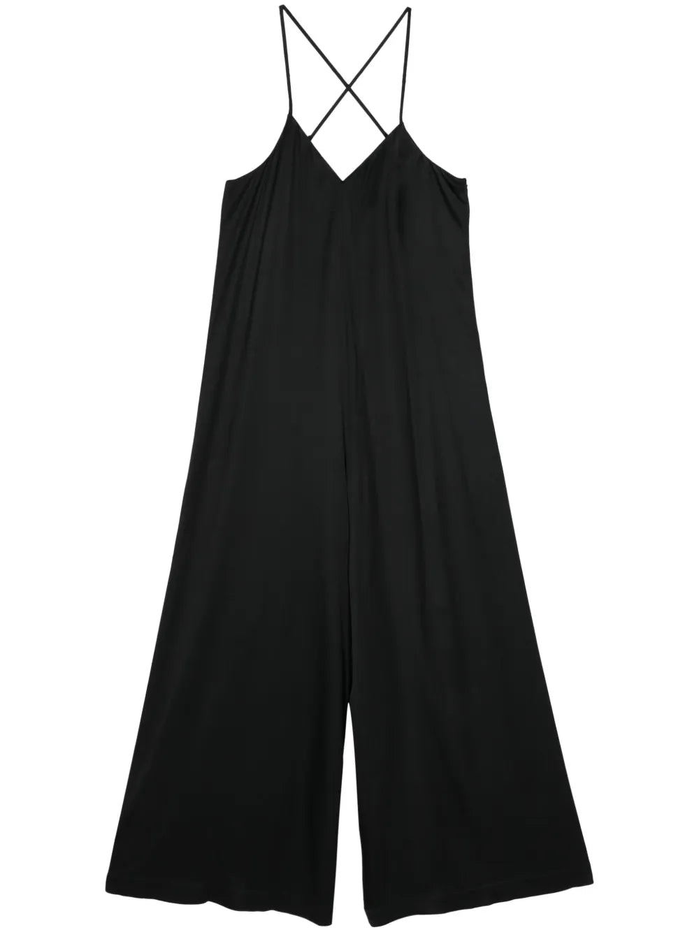 Wide-Leg Crepe Jumpsuit