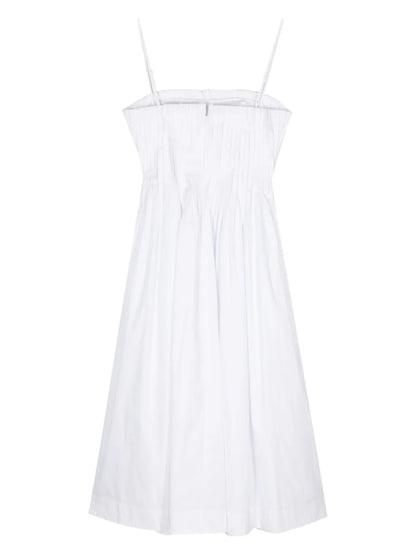 Bella Pintuck-Detail Poplin Dress