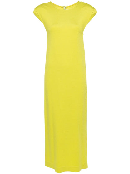 Detachable-Sleeve Maxi Dress