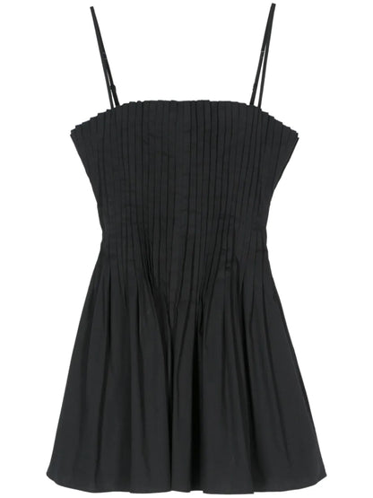 Pleated Mini Dress
