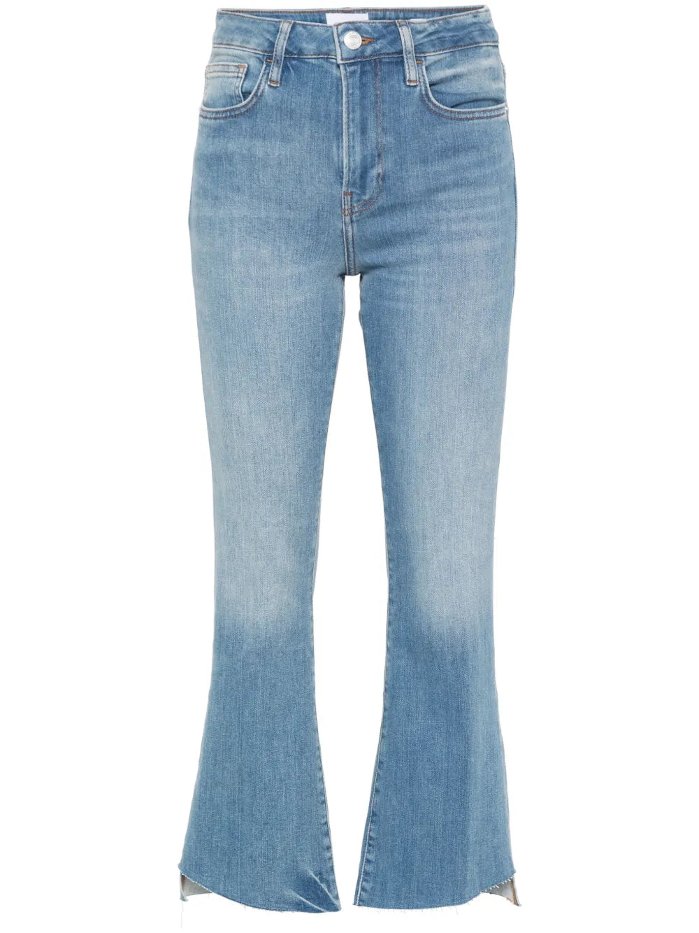 Whiskering-Effect Bootcut Jeans