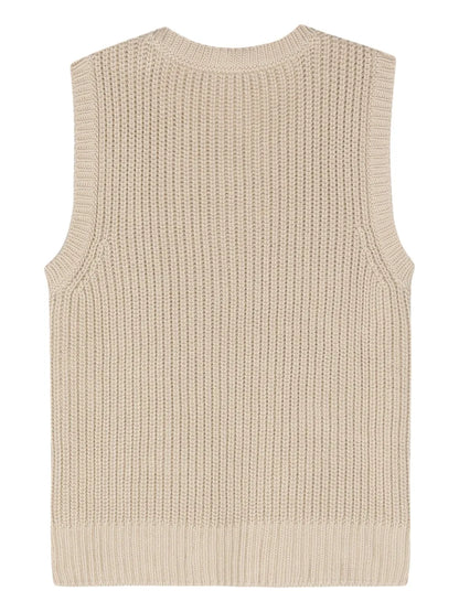 Crew-Neck Cotton Vest