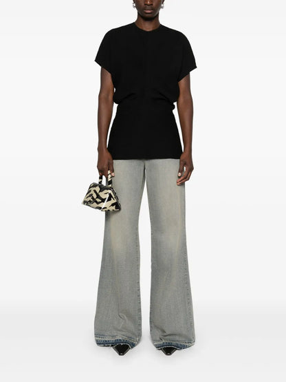 Mid-Rise Flared Jeans