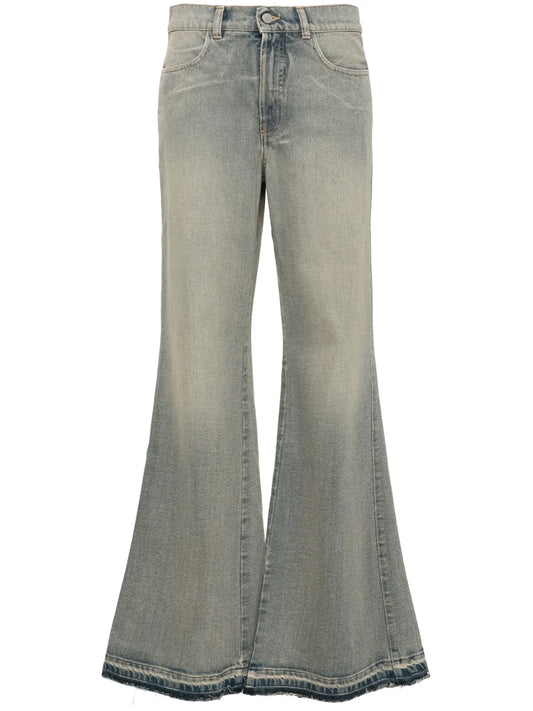 Mid-Rise Flared Jeans