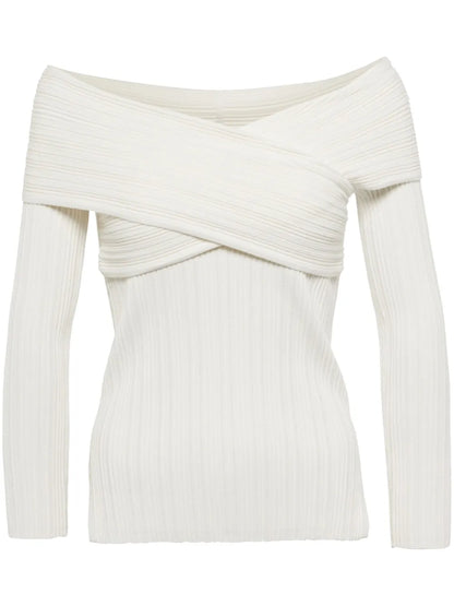Off-Shoulder Crossover Top