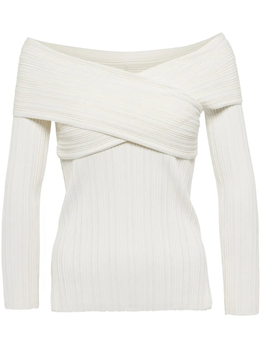 Off-Shoulder Crossover Top