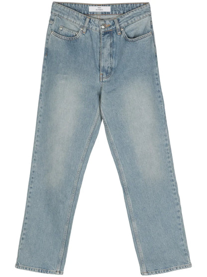 Pearl High-Rise Straight-Leg Jeans
