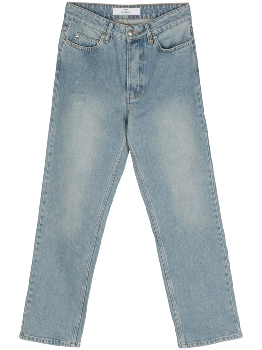 Pearl High-Rise Straight-Leg Jeans
