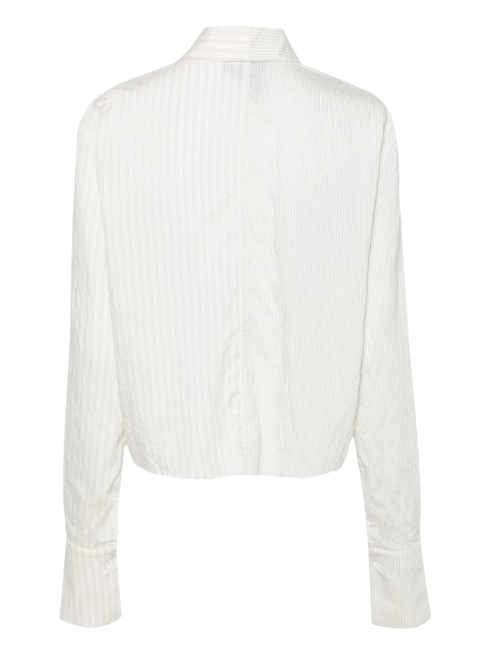 Pinstriped Cropped Shirt