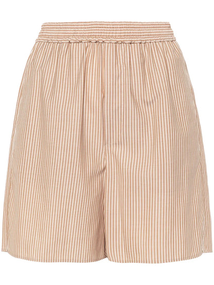 Striped Wool Shorts